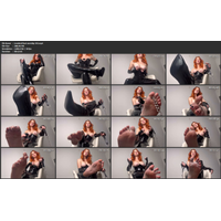 Leashed foot worship JOI