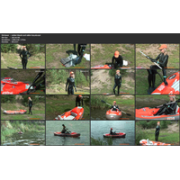 rubber blonde and rubber kayak