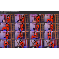Mistress In Orange Latex Catsuit Mouthfucking Slave.mp4.jpg