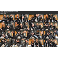 Triple Domme Latex Pegging POV With Big Fat Cocks