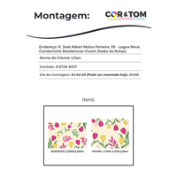 FOLHAS DE MONTAGEM COR &amp; TOM