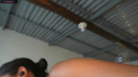 gorgeous latina daniisla doing yoga with wet hairy pussy