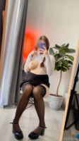 Kiko Baka White top Black skirt