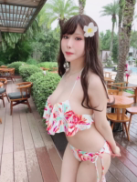 2021-09 T1 Original Flower Swimsuit Videos [Nana6][Thotsbay]