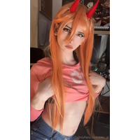 Power Chainsaw Man Shemale Cosplay by Bwu_Gi