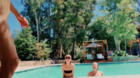 Alexandra Daddario Bikini Time! Day at the Pool with The Roommates Kat